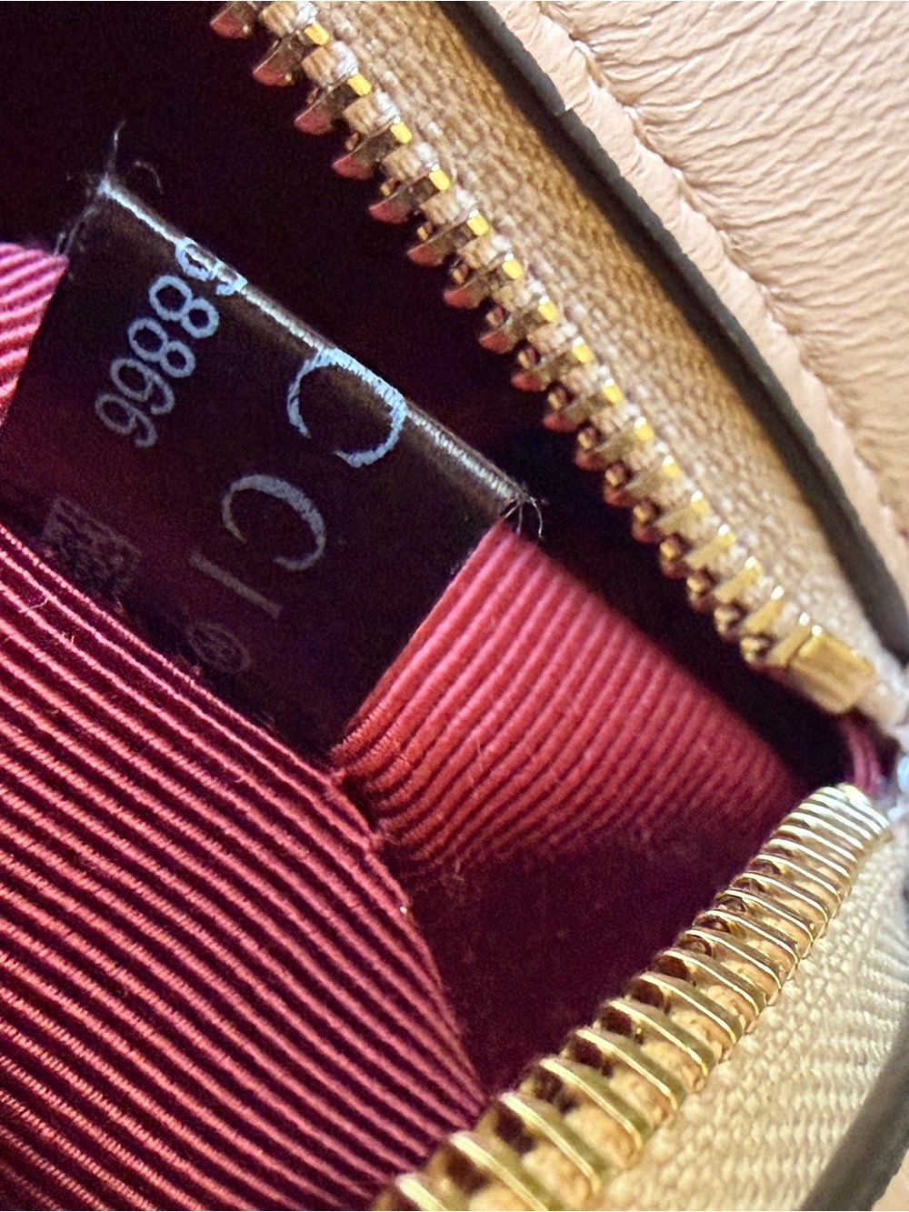 Gucci GG Marmont Small Camera Bag in Pink Beige Leather - Picture 8 of 11